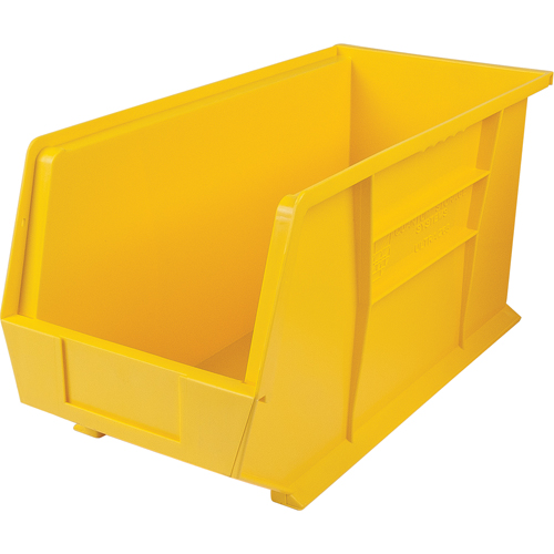 Bacs ultra empilable & suspendable, 8-1/4" la, 9" h x 18" p, Jaune Southpoint Industrial Supply