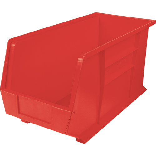 Ultra Stack & Hang Bin, 8-1/4" W x 9" H x 18" D, Red Southpoint Industrial Supply