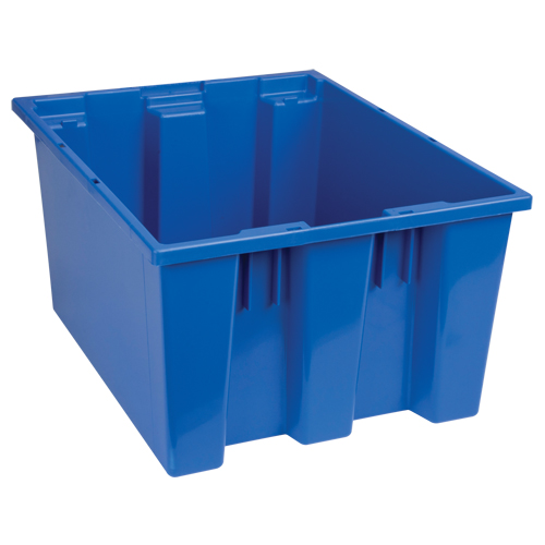 Contenants Stack & Nest, 10" x 19,5" x 15,5", Bleu Southpoint Industrial Supply