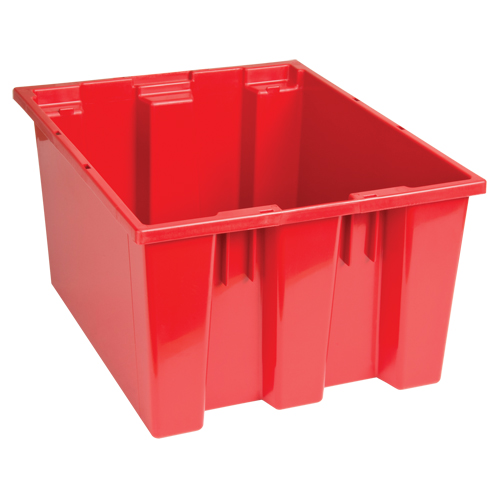 Stack & Nest Totes, 10" x 19.5" x 15.5", Red Southpoint Industrial Supply