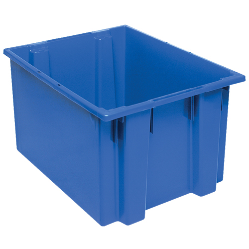 Stack & Nest Totes, 13" x 23.5" x 19.5", Blue Southpoint Industrial Supply