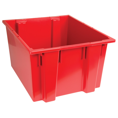 Stack & Nest Totes, 13" x 23.5" x 19.5", Red Southpoint Industrial Supply