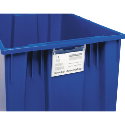 Support d'&eacute;tiquette pour contenant Stack & Nest Southpoint Industrial Supply
