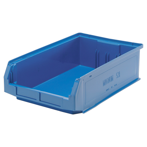 Giant Stacking Containers, 12.375" W x 19.75" D x 5.875" H, Blue Southpoint Industrial Supply