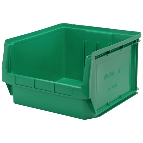 Giant Stacking Containers, 18.375" W x 19.75" D x 11.875" H, Green Southpoint Industrial Supply