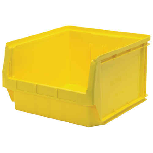 Giant Stacking Containers, 18.375" W x 19.75" D x 11.875" H, Yellow Southpoint Industrial Supply