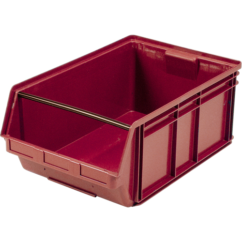 Contenants g&eacute;ants empilables, 18,375" la x 29" p x 11,875" h, Rouge Southpoint Industrial Supply