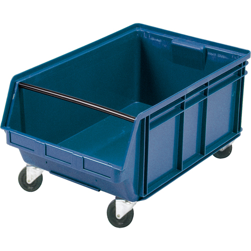Mobile Giant Stacking Bin, 11-7/8" H x 18-3/8" W x 29" D, 150 lbs. Capacity, Blue Southpoint Industrial Supply