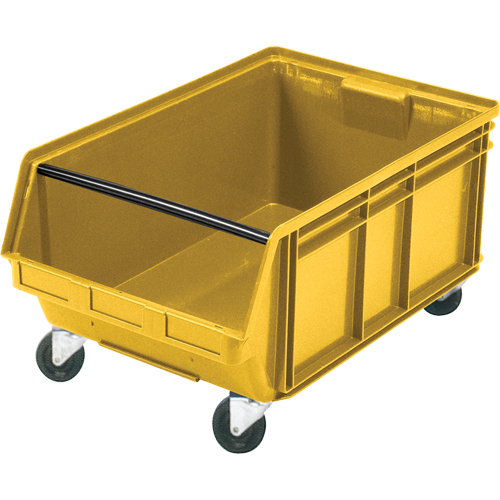 Mobile Giant Stacking Bin, 11-7/8" H x 18-3/8" W x 29" D, 150 lbs. Capacity, Yellow Southpoint Industrial Supply