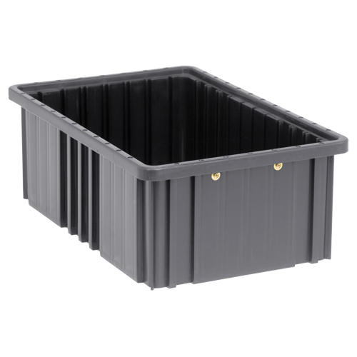 Bacs divisibles conducteurs, Polypropyl&egrave;ne, 10-7/8" la x 16-1/2" p x 6" h, Noir Southpoint Industrial Supply