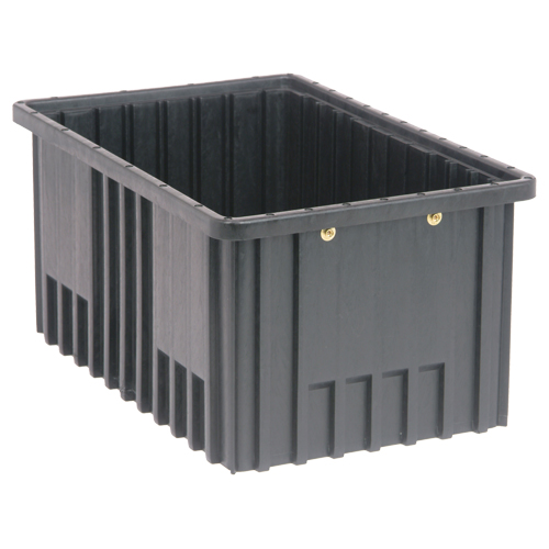 Bacs divisibles conducteurs, Polypropyl&egrave;ne, 10-7/8" la x 16-1/2" p x 8" h, Noir Southpoint Industrial Supply
