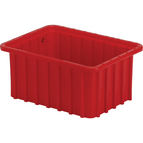 Divider Box, Polyethylene, 9.8" W x 7.3" D x 5" H, Red Southpoint Industrial Supply