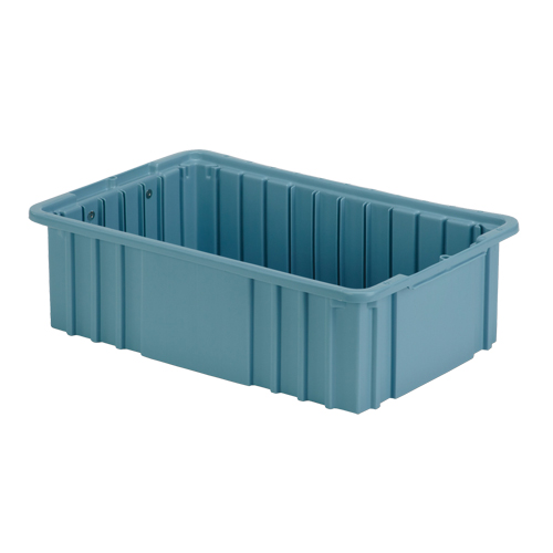 Contenant Divider Box, Poly&eacute;thyl&egrave;ne, 15,5" la x 9,9" p x 5" h, Bleu p&acirc;le Southpoint Industrial Supply