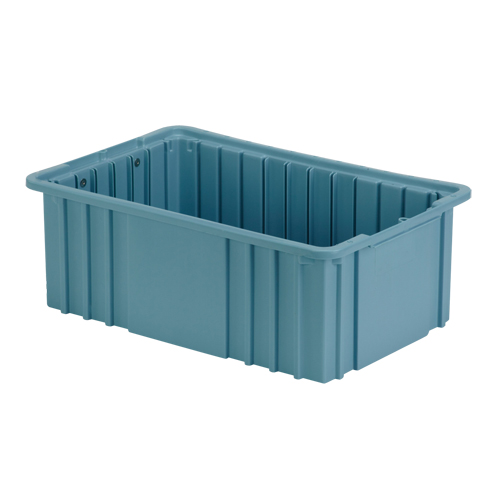 Contenant Divider Box, Poly&eacute;thyl&egrave;ne, 15,5" la x 9,9" p x 6" h, Bleu p&acirc;le Southpoint Industrial Supply