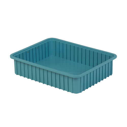 Contenants Divider Box, Poly&eacute;thyl&egrave;ne, 22,4" la x 17,4" p x 5" h, Bleu p&acirc;le Southpoint Industrial Supply