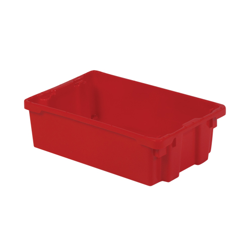 Contenants Stack-N-Nest Polylewton, 6,2" x 20,1" x 13", Rouge Southpoint Industrial Supply