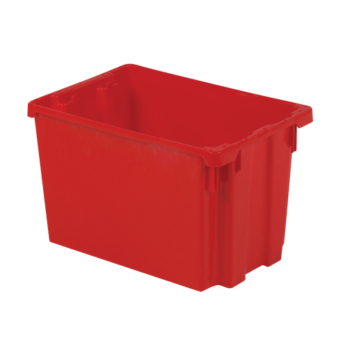 Contenants Stack-N-Nest Polylewton, 12,1" x 19,4" x 12,9", Rouge Southpoint Industrial Supply