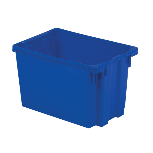 Contenants Stack-N-Nest Polylewton, 12,1" x 19,4" x 12,9", Bleu Southpoint Industrial Supply