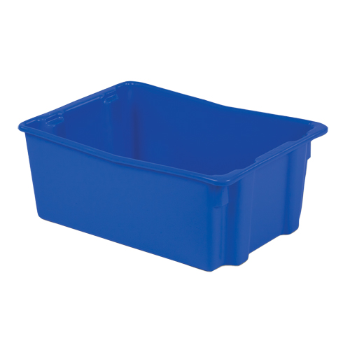 Contenants Stack-N-Nest Polylewton, 10,5" x 26,1" x 18,7", Bleu Southpoint Industrial Supply