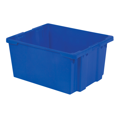 Contenants Stack-N-Nest Polylewton, 15,1" x 30,1" x 24", Bleu Southpoint Industrial Supply