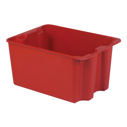 Contenants Stack-N-Nest de Plexton, 19,9" la x 27,5" p x 14" h, Rouge Southpoint Industrial Supply