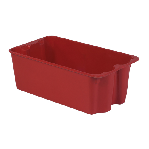 Contenants Stack-N-Nest de Plexton, 16,9" la x 30,6" p x 11,1" h, Rouge Southpoint Industrial Supply