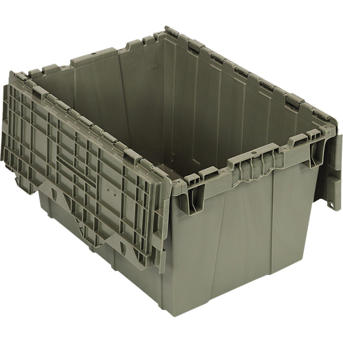 Conteneur &agrave; couvercle attach&eacute;, 12,75" x 19,25" x 15,25", Vert Southpoint Industrial Supply