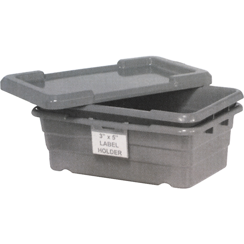 Bacs empilables en crois&eacute;, 16" la x  p x 8,5" h, Gris Southpoint Industrial Supply