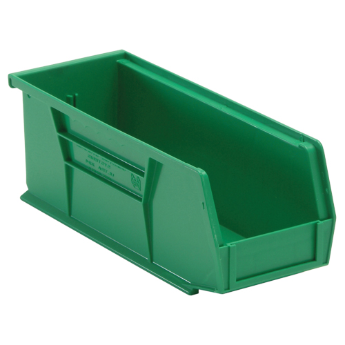 Bacs ultra empilable & suspendable, 4-1/8" la, 4" h x 10-7/8" p, Vert Southpoint Industrial Supply