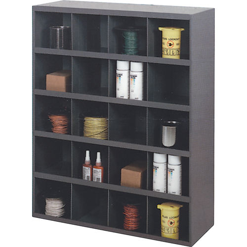 Armoires pour bacs de rangement, Acier, 20 tiroirs, 33-3/4" x 12" x 42", Gris Southpoint Industrial Supply
