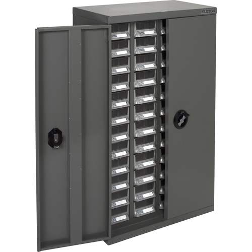 KPC-400 Parts Cabinet, Galvanized Steel, 48 Drawers, 22-3/5" x 10-4/5" x 36-9/10", Grey Southpoint Industrial Supply