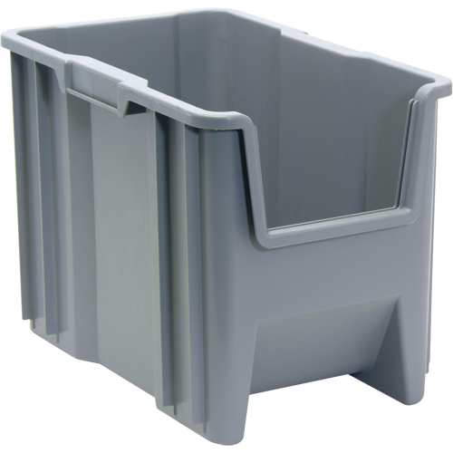 Contenants &agrave; empiler g&eacute;ants, 10,875" la x 17,5" p x 12,5" h, Gris Southpoint Industrial Supply