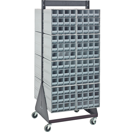 Ensemble mobile de support sur pied pour casiers de rangement &agrave; emboîtement Southpoint Industrial Supply