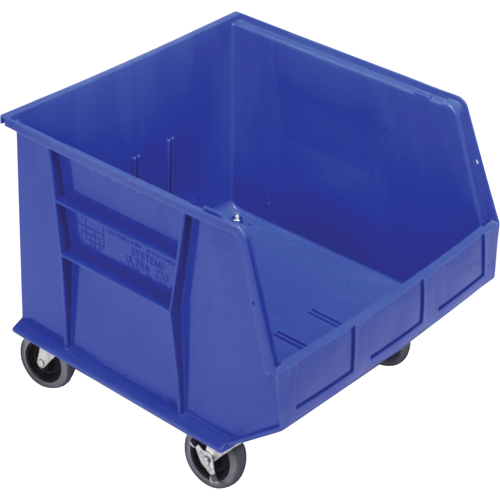 Bac mobile, 14" ha x 16-1/2" la x 18" p, Capacit&eacute; de 75 lb, Bleu Southpoint Industrial Supply