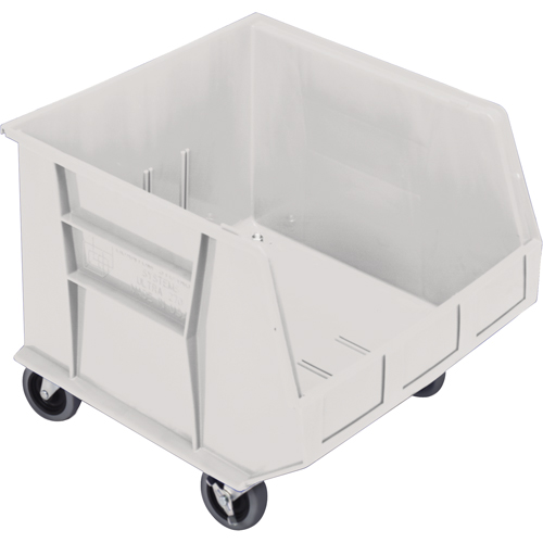 Mobile Bin, 14" H x 16-1/2" W x 18" D, 75 lbs. Capacity, Ivory Southpoint Industrial Supply