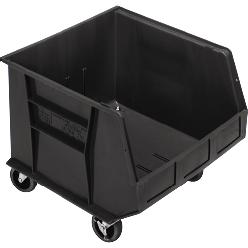 Bac mobile, 14" ha x 16-1/2" la x 18" p, Capacit&eacute; de 75 lb, Noir Southpoint Industrial Supply