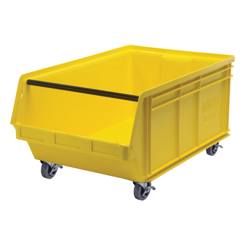 Mobile MAGNUM Bin, 14-7/8" H x 18-3/8" W x 29" D, 150 lbs. Capacity, Yellow Southpoint Industrial Supply