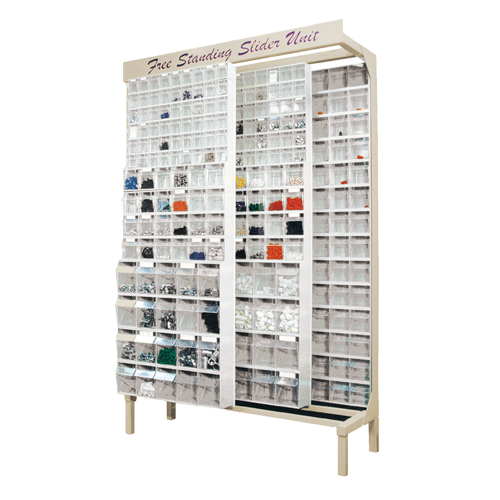 Free-Standing Tip-Out Bins Slider System, 48" W x 18" D x 77" H, 336 Drawers Southpoint Industrial Supply