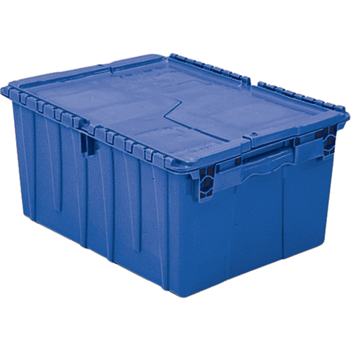 Flipak&reg; Polyethylene Plastic (PE) Distribution Containers, 11.8" x 9.8" x 7.7", Blue Southpoint Industrial Supply