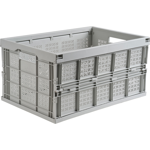 Collapsible Container, 21" L x 14" W x 10.5" H, Grey Southpoint Industrial Supply