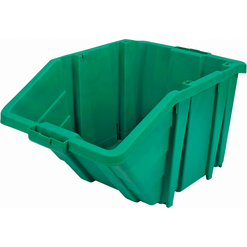 Jumbo Plastic Bin, 15-1/2" W x 13" H x 25" D, Green, 200 lbs. Capacity Southpoint Industrial Supply