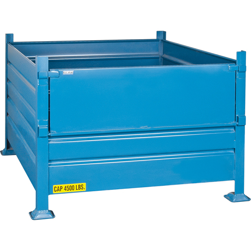 Bulk Stacking Containers, 30" H x 34.5" W x 40.5" D, 4500 lbs. Capacity Southpoint Industrial Supply
