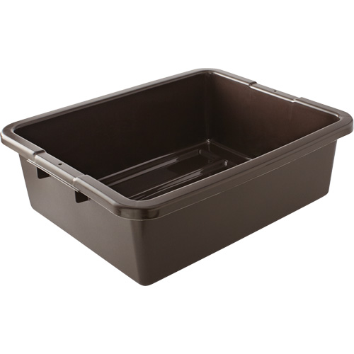 Undivided Bus/Utility Box, 7" H x 21.5" D x 17" L, Plastic, Brown Southpoint Industrial Supply