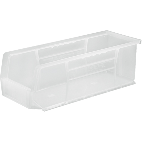 Bac transparent ultra empilable & suspendable, 5-1/2" la, 5" h x 14-3/4" p, Transparent Southpoint Industrial Supply