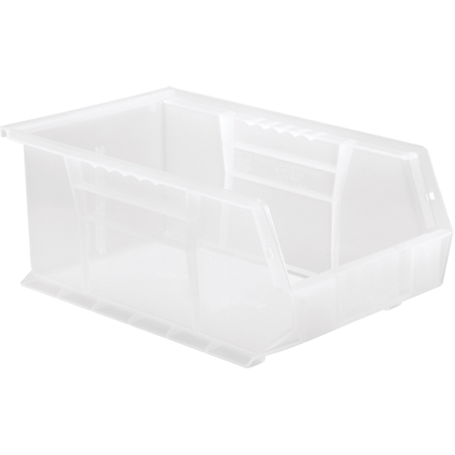 Clear-View Ultra Stack & Hang Bin, 8-1/4" W x 6" H x 13-5/8" D, Clear Southpoint Industrial Supply