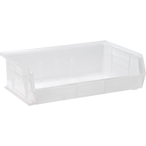 Clear-View Ultra Stack & Hang Bin, 16-1/2" W x 5" H x 10-7/8" D, Clear Southpoint Industrial Supply