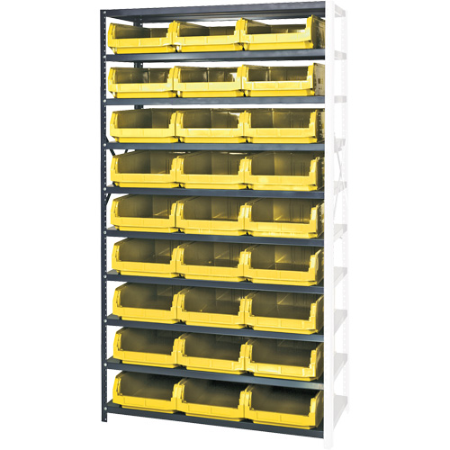 Shelving Unit with Stacking Bins, Steel, Magnum Bin, 650 lbs. Capacity, 42" W x 76" H Southpoint Industrial Supply