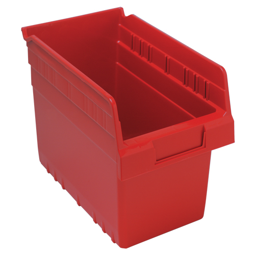 Bacs pour &eacute;tag&egrave;re Store-Max, 6-5/8" la x 8" H x 11-5/8" p, Rouge, Capacit&eacute; 44 lb Southpoint Industrial Supply