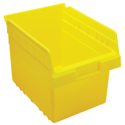 Store-Max Shelf Bins, 8-3/8" W x 8" H x 11-5/8" D, Yellow, 44 lbs. Capacity Southpoint Industrial Supply