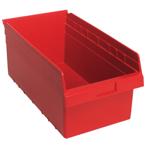 Bacs pour &eacute;tag&egrave;re Store-Max, 11-1/8" la x 8" H x 17-7/8" p, Rouge, Capacit&eacute; 56 lb Southpoint Industrial Supply